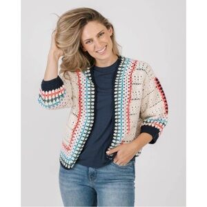 Colorful Crochet Women's Sweater
